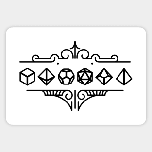 Deco Dice Set Ornament Tabletop RPG Addict Sticker